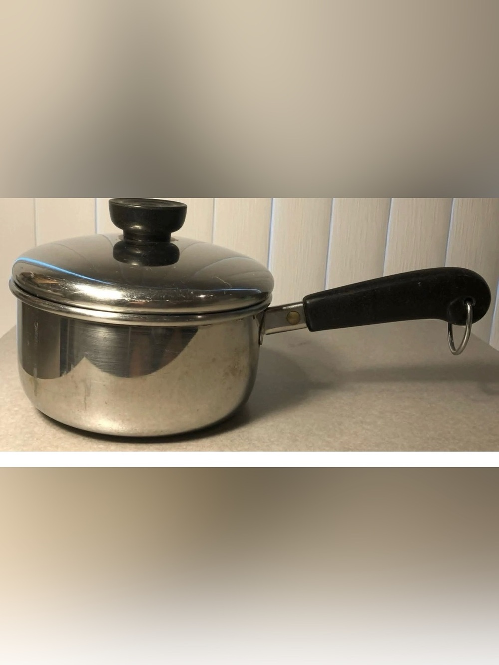 Revere Ware 1801, 1 Qt Saucepan With Lid, 87, Clinton Ill USA